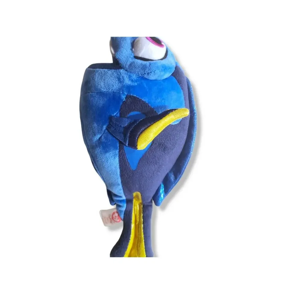 TY Sparkle Disney Finding Dory Blue Fish Beanie Plush 9½